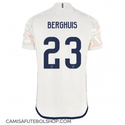Camisa de time de futebol Ajax Steven Berghuis #23 Replicas 2º Equipamento 2023-24 Manga Curta